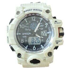 Savor Men's Watches Sports Outdoor Waterproof Military Wrist Large, Off White